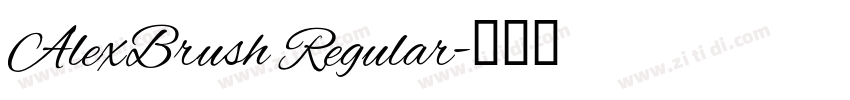 AlexBrush Regular字体转换 AlexBrush Regular字体转换